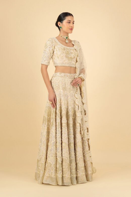 Ivory Reverie Embroidered Lehenga Set