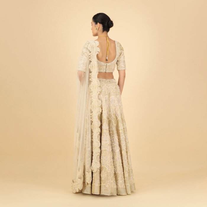 Ivory Reverie Embroidered Lehenga Set - Image 3