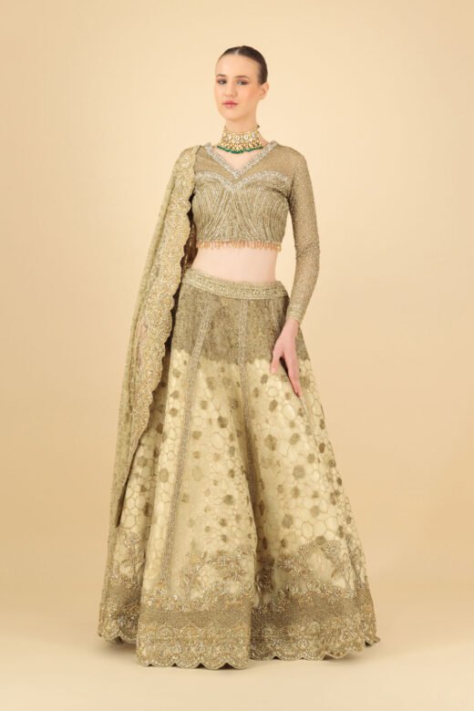 Golden Majesty Lehenga