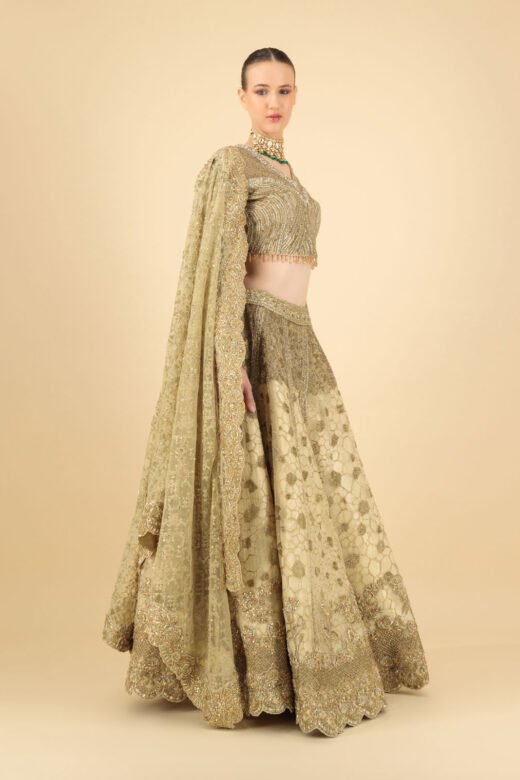 Golden Majesty Lehenga